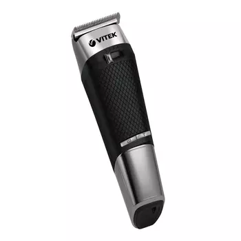Машинка для стрижки VITEK VT-1364, Дисплей, насадок 6, серебристый/черный (VT-1364)