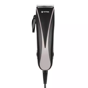 Машинка для стрижки VITEK VT-2511, режимов 1, насадок 4, длина шнура 1.8 м, черный/сиреневый (VT-2511 BK)