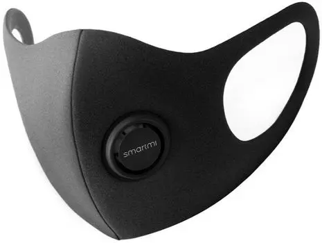 Маска-респиратор Xiaomi Anti-smog Youpin Smartmi Breathlite, фильтров: 1, класс защиты FFP2, размер : L, тёмно-серый