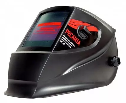 Маска сварщика РЕСАНТА МС-5М, светофильтр хамелеон, степень затемнения 9 DIN-13 DIN, смотровое окно 60x100 мм (65/76)