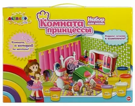 Масса для лепки ALTACTO CLAY "Комната принцессы", 7 цветов, 595 г (ACL1502-136)