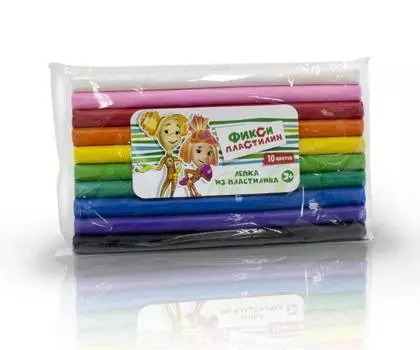 Масса для лепки Фиксики, 10 цветов, 350г (FIX1502-002)