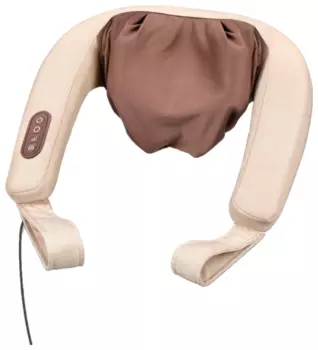Массажер для поясницы, бедер , шеи, плеч Beurer MG153, автоотключение, подогрев, регулировка интенсивности массажа, бежевый (643.10)