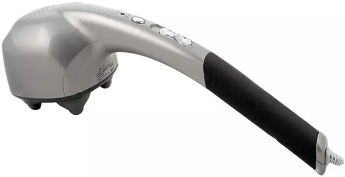 Массажер с ионизатором для шеи, плеч, спины, поясницы, рук, ног, стоп A&D MH-103, 2 режима, 15 Вт, вибрационный, серебристый (I01476)