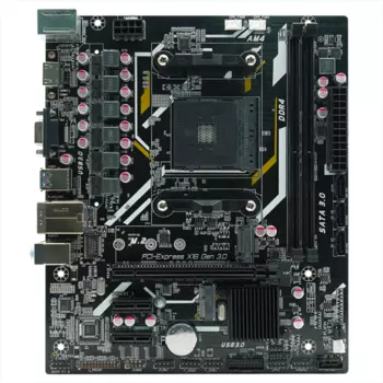 Материнская плата AFOX A520D4-MA5-V2, SocketAM4, AMD A520, 2xDDR4, PCI-Ex16, 4SATA3, 5.1-ch, GLAN, 6 USB 3.0, VGA, HDMI, mATX, Retail