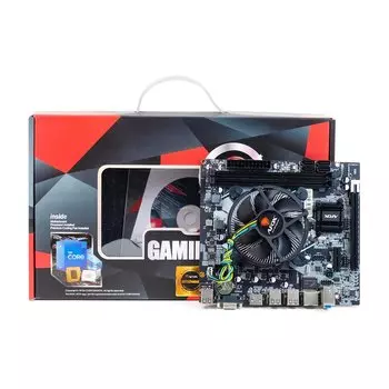 Материнская плата AFOX IH61-MA2-V2-I5-3470, Socket1155, Intel Core i5-3470, iH61, 2xDDR3, PCI-Ex16, 4SATA2, 5.1-ch, GLAN, VGA, HDMI, mATX, кулер ACD-02 в комплекте, Retail