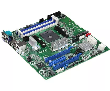 Материнская плата ASRock X470D4U, 1xAM4, X470, 4xDDR4, 2PCI-Ex16, PCI-Ex8, 2xM.2-PCI-E/SATA 3.0, 6SATA3 RAID 0/1/10, 2GLAN, 4xUSB 3.1, VGA, mATX, Retail (X470D4U/VN)