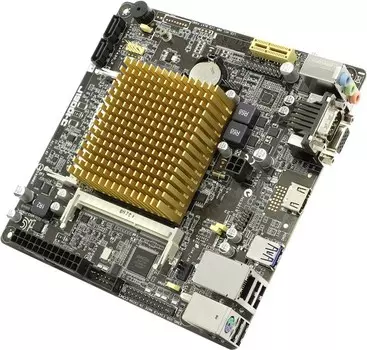 Материнская плата ASUS J1900I-C, Intel Celeron J1900, 2DDR3L SODIMM, 2SATA2, 7.1-ch, USB 3.0, VGA, HDMI, mini-ITX, Retail