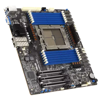 Материнская плата ASUS K14PA-U12, 1xSP5, 12xDDR5, 3PCI-Ex16, 1xM.2-PCI-E/SATA, 16SATA3, 2x25GLAN SFP28, ASMB11-iKVM, VGA, CEB, Bulk (90SB0CI0-M0UAY0)