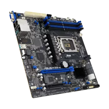 Материнская плата ASUS P13R-M, 1xSocket1700, Intel C262, 4xDDR5, PCI-Ex16, PCI-Ex8, 1xM.2-PCI-E, 8SATA3, 2xGLAN, ASMB11-iKVM, 2xUSB 2.0, VGA, mATX, Retail (90SB0C70-M0UAY0)