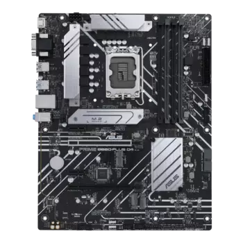 Материнская плата ASUS PRIME B660-PLUS D4, Socket1700, Intel B660, 4xDDR4, 2PCI-Ex16, 4SATA3, 7.1-ch, GLAN, 5 USB 3.2, 2 USB Type-C, VGA, HDMI, DP, ATX, Retail
