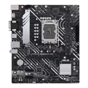 Материнская плата ASUS PRIME B660M-K D4, Socket1700, Intel B660, 2xDDR4, PCI-Ex16, 4SATA3, 7.1-ch, GLAN, 6 USB 3.2, VGA, HDMI, mATX, Retail