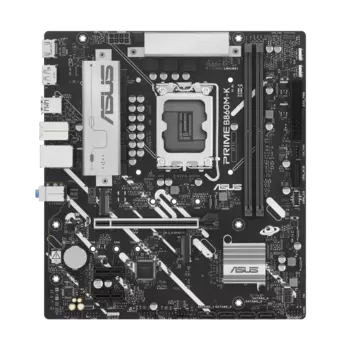 Материнская плата ASUS PRIME B860M-K, LGA1851, Intel B860, 2xDDR5 DIMM, PCI-Ex16, 4SATA3, 7.1-ch, 2.5GLAN, 5 USB 3.2, 1 USB Type-C, HDMI, DP, mATX, Retail