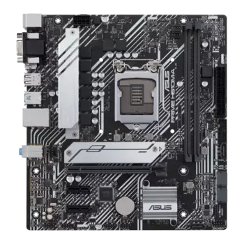 Материнская плата ASUS PRIME H510M-A, Socket1200, Intel H510, 2xDDR4, PCI-Ex16, 4SATA3, 7.1-ch, GLAN, 4 USB 3.2, VGA, HDMI, DP, mATX, Retail