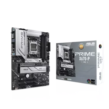 Материнская плата ASUS PRIME X670-P-CSM, AM5, AMD X670, 4xDDR5 DIMM, 3PCI-Ex16, 6SATA3, 7.1-ch, 2.5GLAN, 11 USB 3.2, 2 USB Type-C, HDMI, DP, ATX, Retail