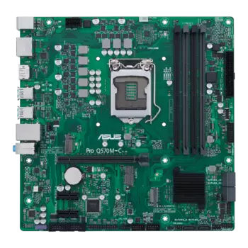 Материнская плата ASUS PRO Q570M-C/CSM, Socket1200, Intel Q570, 4xDDR4, PCI-Ex16, 6SATA3, 7.1-ch, GLAN, 7 USB 3.2, 1 USB Type-C, HDMI, DP, mATX, Retail