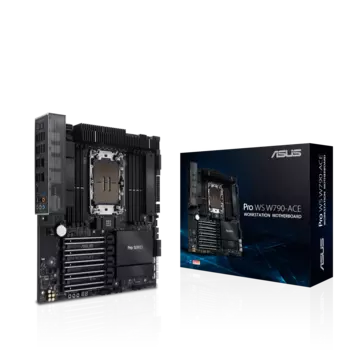 Материнская плата ASUS PRO WS W790-ACE, 1xSocket LGA4677, iW790, 8xDDR5, 5PCI-Ex16, 2xM.2-PCI-E, 4SATA3 RAID 0/1/5/10, 7.1-ch, 1x2500 Мбит/с 1x10 Гбит/с, 12xUSB 2.0, CEB, Retail (90MB1C70-M0EAY0)