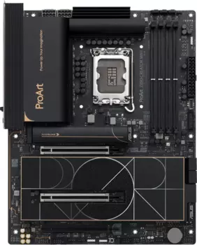 Материнская плата ASUS PROART Z890-CREATOR WIFI, LGA1851, Intel Z890, 4xDDR5 DIMM, 3PCI-Ex16, 4SATA3, 7.1-ch, 2.5GLAN, 10GLAN, 8 USB 3.0, 4 USB Type-C, HDMI, DP, ATX, Retail