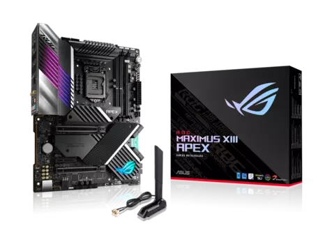 Материнская плата ASUS ROG MAXIMUS XIII APEX, Socket1200, Intel Z590, 2xDDR4, 2PCI-Ex16, 8SATA3, 7.1-ch, 2.5GLAN, 12 USB 3.2, 1 USB Type-C, ATX, Retail