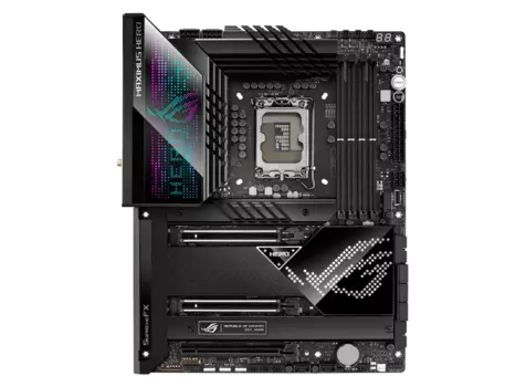 Материнская плата ASUS ROG MAXIMUS Z690 HERO, Socket1700, Intel Z690, 4xDDR5 DIMM, 3PCI-Ex16, 6SATA3, 7.1-ch, 2.5GLAN, 10 USB 3.2, 4 USB Type-C, HDMI, ATX, Retail