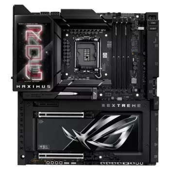 Материнская плата ASUS ROG MAXIMUS Z890 EXTREME, LGA1851, Intel Z890, 4xDDR5 DIMM, 2PCI-Ex16, 4SATA3, 7.1-ch, 2.5GLAN, 10GLAN, 2 USB 3.1, 8 USB 3.2, 4 USB Type-C, HDMI, Type-C DP, ATX, Retail