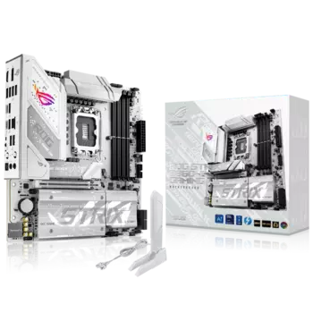 Материнская плата ASUS ROG STRIX B860-G GAMING WIFI, LGA1851, Intel B860, 4xDDR5 DIMM, PCI-Ex16, 4SATA3, 7.1-ch, 2.5GLAN, 6 USB 3.2, 2 USB Type-C, HDMI, DP, Type-C DP, ATX, Retail