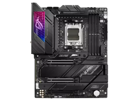 Материнская плата ASUS ROG STRIX X670E-E GAMING WIFI, AM5, AMD X670, 4xDDR5 DIMM, 3PCI-Ex16, 4SATA3, 7.1-ch, 2.5GLAN, 12 USB 3.2, 4 USB Type-C, HDMI, DP, ATX, Retail