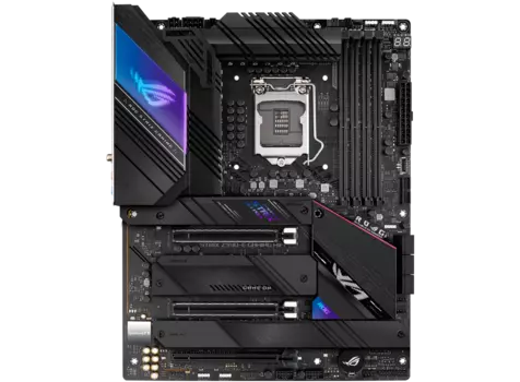 Материнская плата ASUS ROG STRIX Z590-E GAMING WIFI, Socket1200, Intel Z590, 4xDDR4, 3PCI-Ex16, 6SATA3, 7.1-ch, 2x2.5GLAN, 8 USB 3.2, 3 USB Type-C, HDMI, DP, ATX, Retail
