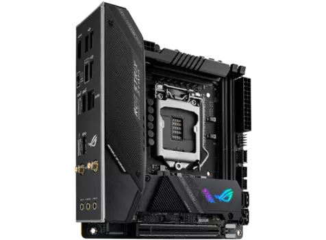 Материнская плата ASUS ROG STRIX Z590-I GAMING WIFI, Socket1200, Intel Z590, 2xDDR4, PCI-Ex16, 4SATA3, 7.1-ch, 2.5GLAN, 4 USB 3.2, 2 USB Type-C, HDMI, mini-ITX, Retail