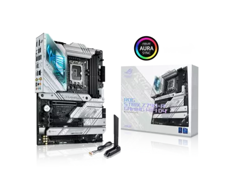 Материнская плата ASUS ROG STRIX Z790-A GAMING WIFI D4, Socket1700, Intel Z790, 4xDDR4, 3PCI-Ex16, 4SATA3, 7.1-ch, 2.5GLAN, 11 USB 3.2, 3 USB Type-C, HDMI, DP, ATX, Retail