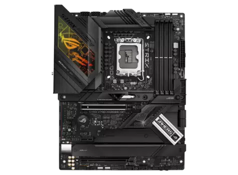 Материнская плата ASUS ROG STRIX Z790-H GAMING WIFI, Socket1700, Intel Z790, 4xDDR5 DIMM, 2PCI-Ex16, 4SATA3, 7.1-ch, 2.5GLAN, 8 USB 3.2, 3 USB Type-C, HDMI, DP, ATX, Retail
