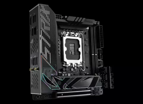 Материнская плата ASUS ROG STRIX Z790-I GAMING WIFI, Socket1700, Intel Z790, 2xDDR5 DIMM, PCI-Ex16, 2SATA2, 7.1-ch, 2.5GLAN, 1 USB 3.0, 3 USB 3.1, HDMI, mini-ITX, Retail