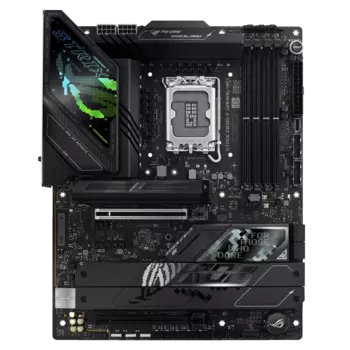 Материнская плата ASUS ROG STRIX Z890-F GAMING WIFI, LGA1851, Intel Z890, 4xDDR5 DIMM, 2PCI-Ex16, 4SATA3, 7.1-ch, 2.5GLAN, 5GLAN, 10 USB 3.2, 5 USB Type-C, HDMI, DP, Type-C DP, ATX, Retail