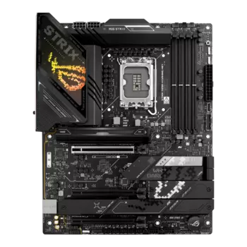 Материнская плата ASUS ROG STRIX Z890-H GAMING WIFI, LGA1851, Intel Z890, 4xDDR5 DIMM, 3PCI-Ex16, 4SATA3, 7.1-ch, 5GLAN, 8 USB 3.2, 4 USB Type-C, HDMI, DP, ATX, Retail