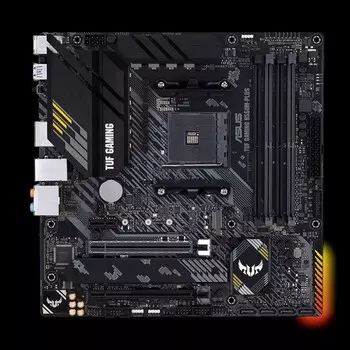 Материнская плата ASUS TUF GAMING B550M-PLUS, SocketAM4, AMD B550, 4xDDR4, 2PCI-Ex16, 4SATA3, 7.1-ch, 2.5GLAN, 7 USB 3.2, 1 USB Type-C, HDMI, DP, mATX, Retail