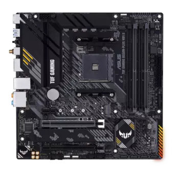 Материнская плата ASUS TUF GAMING B550M-PLUS WIFI II, SocketAM4, AMD B550, 4xDDR4, 2PCI-Ex16, 4SATA3, 7.1-ch, 7 USB 3.2, 1 USB Type-C, HDMI, DP, mATX, Retail