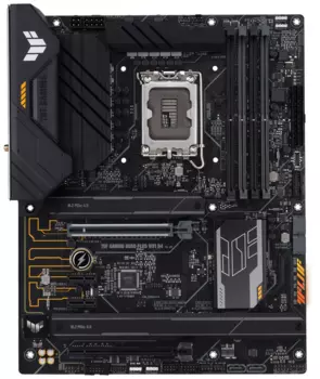 Материнская плата ASUS TUF GAMING B660-PLUS WIFI D4, Socket1700, Intel B660, 4xDDR4, 2PCI-Ex16, 4SATA3, 7.1-ch, 2.5GLAN, 7 USB 3.2, HDMI, DP, ATX, Retail