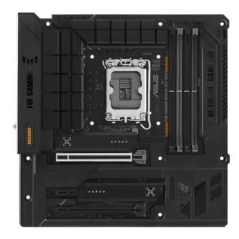 Материнская плата ASUS TUF GAMING B760M-BTF WIFI, Socket1700, Intel B760, 4xDDR5 DIMM, 2PCI-Ex16, 4SATA3, 7.1-ch, 2.5GLAN, 5 USB 3.2, 4 USB Type-C, HDMI, DP, mATX, Retail