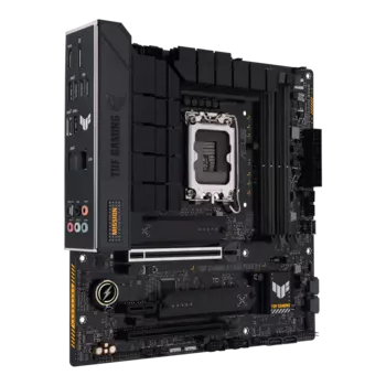 Материнская плата ASUS TUF GAMING B760M-PLUS D4, Socket1700, Intel B760, 4xDDR4, 2PCI-Ex16, 4SATA3, 7.1-ch, 2.5GLAN, 7 USB 3.2, 2 USB Type-C, HDMI, DP, mATX, Retail