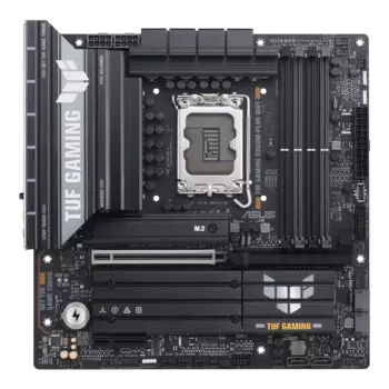Материнская плата ASUS TUF GAMING B860M-PLUS WIFI, LGA1851, Intel B860, 4xDDR5 DIMM, PCI-Ex16, 4SATA3, 7.1-ch, 2.5GLAN, 8 USB 3.2, 2 USB Type-C, HDMI, DP, Type-C DP, mATX, Retail
