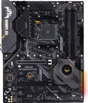 Материнская плата ASUS TUF GAMING X570-PLUS, SocketAM4, AMD X570, 4xDDR4, 2PCI-Ex16, 8SATA3, 7.1-ch, GLAN, 8USB 3.1, USB Type-C, HDMI, DisplayPort, ATX, Retail