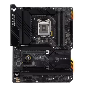 Материнская плата ASUS TUF GAMING Z590-PLUS, Socket1200, Intel Z590, 4xDDR4, 2PCI-Ex16, 6SATA3, 7.1-ch, 2.5GLAN, 6USB 3.2, 2USB Type-C, HDMI, DisplayPort, ATX, Retail