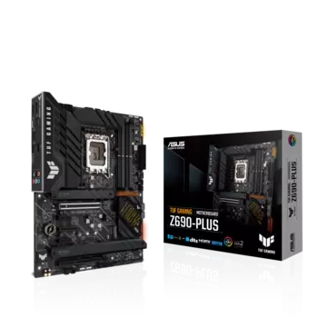 Материнская плата ASUS TUF GAMING Z690-PLUS, Socket1700, Intel Z690, 4xDDR5 DIMM, 2PCI-Ex16, 4SATA3, 7.1-ch, 2.5GLAN, 8 USB 3.2, 3 USB Type-C, HDMI, DP, ATX, Retail