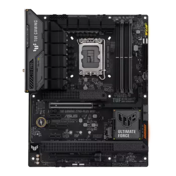 Материнская плата ASUS TUF GAMING Z790-PLUS WIFI, Socket1700, Intel Z790, 4xDDR5 DIMM, 2PCI-Ex16, 4SATA3, 7.1-ch, 2.5GLAN, 11 USB 3.2, 3 USB Type-C, HDMI, DP, ATX, Retail