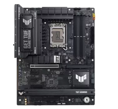 Материнская плата ASUS TUF GAMING Z890-PLUS WIFI, LGA1851, Intel Z890, 4xDDR5 DIMM, 2PCI-Ex16, 4SATA3, 7.1-ch, 2.5GLAN, 8 USB 3.2, 3 USB Type-C, HDMI, DP, Type-C DP, ATX, Retail