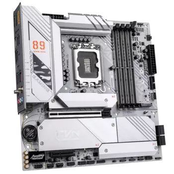Материнская плата Colorful CVN Z890M GAMING FROZEN V20, LGA1851, Intel Z890, 4xDDR5 DIMM, PCI-Ex16, 4SATA3, 7.1-ch, 2.5GLAN, 8 USB 3.2, 3 USB Type-C, HDMI, DP, mATX, Retail
