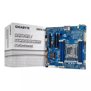 Материнская плата Gigabyte MF51-ES2, 1xSocket2066, iC422, 8xDDR4, 3PCI-Ex16, 1xM.2-PCI-E, 8SATA3 RAID 0/1/5/10, 2x1 Гбит/с, IPMI, 2xUSB 2.0, VGA, SSI CEB, Retail (MF51-ES2)