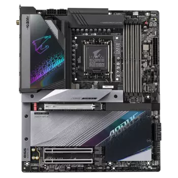 Материнская плата GIGABYTE Z790 AORUS MASTER X, Socket1700, Intel Z790, 4xDDR5 DIMM, 3PCI-Ex16, 4SATA3, 5.1-ch, 10GLAN, 15 USB 3.2, 4 USB Type-C, DP, EATX, Retail