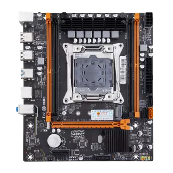Материнская плата HUANANZHI X99-4MF, Socket2011-3, Intel H81, 4xDDR4, PCI-Ex16, 2SATA2, SATA3, 5.1-ch, GLAN, 4 USB 3.0, mATX, Retail