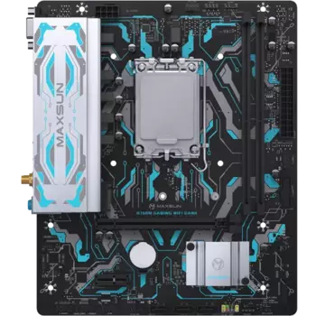 Материнская плата MaxSun B760M GAMING WIFI GANK V2, Socket1700, Intel B760, 2xDDR5 DIMM, PCI-Ex16, 3SATA3, 7.1-ch, 2.5GLAN, 6 USB 3.2, VGA, HDMI, mATX, Retail